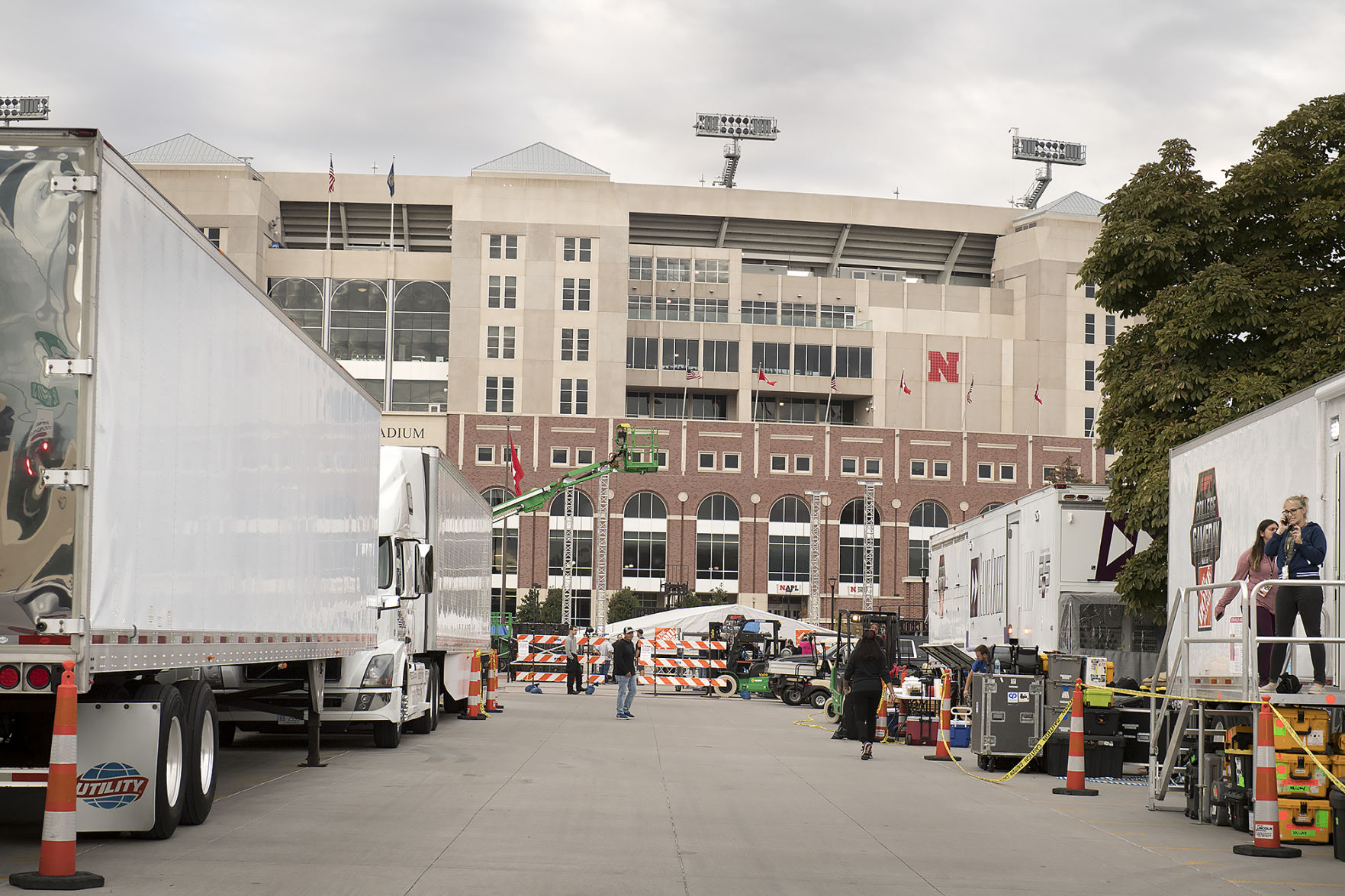 ESPN "College GameDay" set construction
